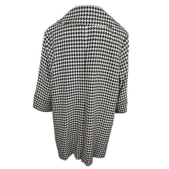 Carmen Marc Valvo Houndstooth Peacoat Womens Size 2X - Picture 5 of 10